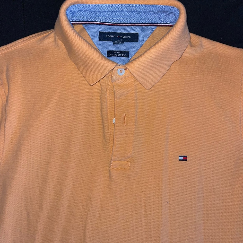 Orange Tommy Hilfiger polo